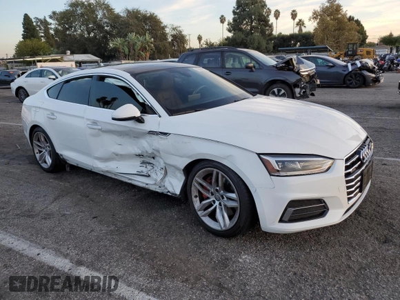 2019 Audi A5 Sportback Premium with VIN WAUANCF56KA024016, listed as a Copart auction lot 75099813 with 72,061 mi miles. Bid and sale history available at carsss.com. Image 4.