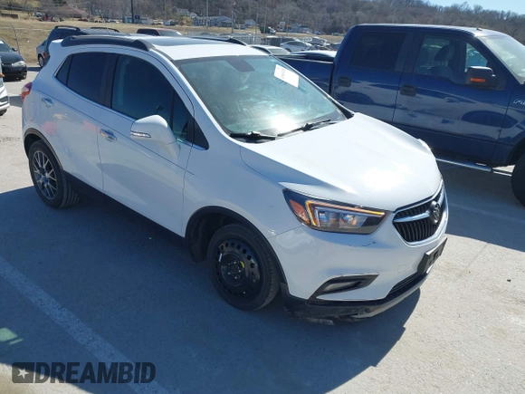 2019 Buick Encore Sport Touring with VIN KL4CJ1SB7KB785150, listed as a IAAI auction lot 41668185 with 102,604 mi miles. Bid and sale history available at carsss.com. Image 1.