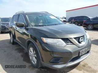 2016 Nissan Rogue SV with VIN KNMAT2MT9GP656436, listed as a IAAI auction lot 41902170 with 117,873 mi miles and . Bid and sale history available at carsss.com. Image 1.