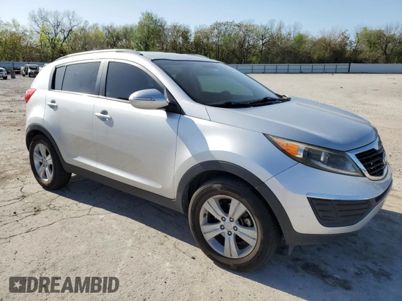 2013 Kia Sportage LX with VIN KNDPB3A25D7532576, listed as a Copart auction lot 52648775 with 92,335 mi miles and Salvage Title. Bid and sale history available at carsss.com. Image 4.