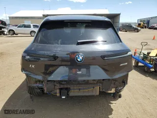 2023 BMW iX xDrive50 with VIN WB523CF03PCM09655, listed as a Copart auction lot 52922124 with 3,159 mi miles. Bid and sale history available at carsss.com. Image 6.