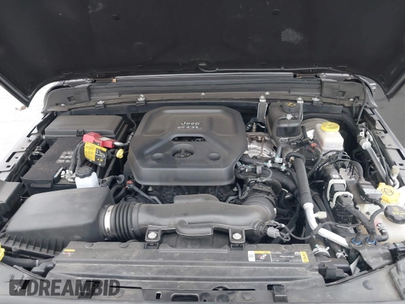 2021 Jeep Wrangler Unlimited Sport S with VIN 1C4HJXDN9MW822281, listed as a IAAI auction lot 41163183 with 23,665 mi miles and . Bid and sale history available at DreamBid. Image 10.