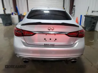 2020 Infiniti Q50 Luxe with VIN JN1EV7AP3LM200611, listed as a Copart auction lot 60059815 with 80,678 mi miles and Salvage title. Bid and sale history available at DreamBid. Image 6.
