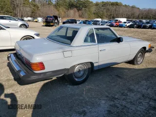 1983 Mercedes-Benz 380 SL with VIN WDBBA45AXDB027231, listed as a Copart auction lot 44577535 with 117,712 mi miles and Clean Title. Bid and sale history available at carsss.com. Image 3.