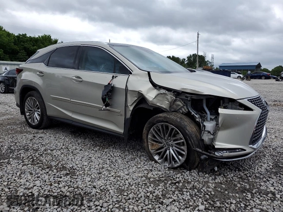 2021 Lexus RX 350 with VIN 2T2JZMAA4MC203103, listed as a Copart auction lot 54626645 with 8,081 mi miles and Salvage Title. Bid and sale history available at DreamBid. Image 4.