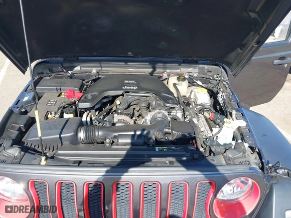 2018 Jeep Wrangler Unlimited Sport S with VIN 1C4HJXDG4JW149557, listed as a IAAI auction lot 42014833 with 54,472 mi miles. Bid and sale history available at carsss.com. Image 10.