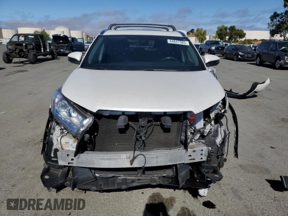 2017 Toyota Highlander XLE with VIN 5TDJZRFHXHS417209, listed as a Copart auction lot 64847585 with 46,693 mi miles and Salvage title. Bid and sale history available at DreamBid. Image 5.