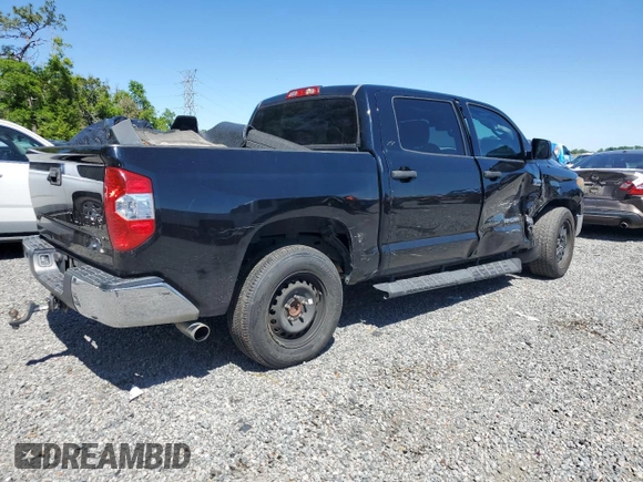 2018 Toyota Tundra 2WD SR5 with VIN 5TFEY5F10JX240993, listed as a Copart auction lot 50127005 with 202,205 mi miles and Salvage Title. Bid and sale history available at carsss.com. Image 3.