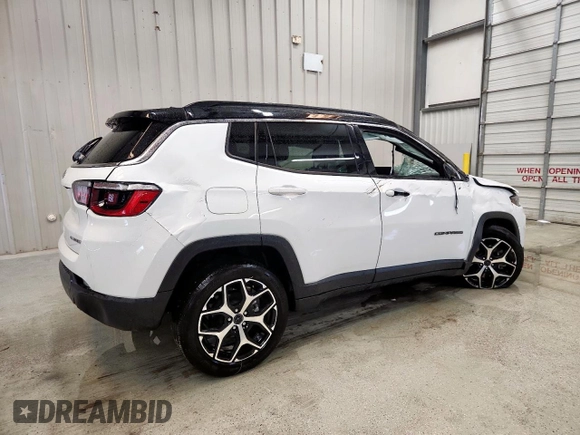 2025 Jeep Compass Limited with VIN 3C4NJDCN5ST509928, listed as a Copart auction lot 60301765 with 16,106 mi miles and Salvage title. Bid and sale history available at DreamBid. Image 3.