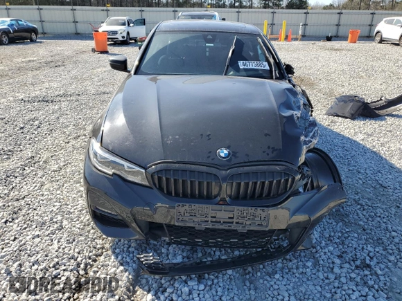 2021 BMW 3 Series 330e with VIN 3MW5P7J03M8B61203, listed as a Copart auction lot 46775885 with 0 mi miles and Salvage Title. Bid and sale history available at carsss.com. Image 5.