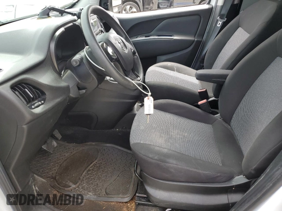 2016 Ram ProMaster City Cargo Tradesman with VIN ZFBERFAT5G6B63554, listed as a Copart auction lot 61101405 with 128,170 mi miles and Salvage title. Bid and sale history available at DreamBid. Image 7.