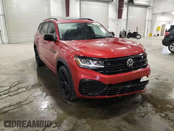 2023 Volkswagen Atlas SEL R-Line Black with VIN 1V2SR2CA7PC516507, listed as a Copart auction lot 51836145 with 29,291 mi miles and Salvage title. Bid and sale history available at DreamBid. Image 12.