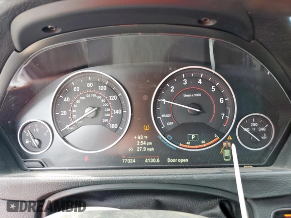 2014 BMW 4 Series 428i with VIN WBA3N3C55EK230214, listed as a Copart auction lot 56896865 with 77,024 mi miles and Salvage title. Bid and sale history available at DreamBid. Image 9.