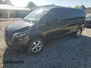 2018 Mercedes-Benz Metris Passenger with VIN WD4PG2EE7J3357837, listed as a Copart auction lot 52071565 with 108,354 mi miles and Salvage Title. Bid and sale history available at DreamBid. Image 1.