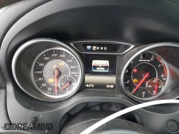 2017 Mercedes-Benz CLA 45 AMG with VIN WDDSJ5CB7HN456257, listed as a Copart auction lot 88648175 with 98,080 mi miles and Salvage Title. Bid and sale history available at DreamBid. Image 9.