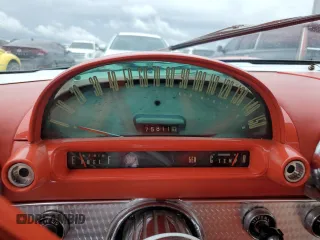1956 Ford Thunderbird with VIN P6GH329799, listed as a Copart auction lot 74238794 with 75,811 mi miles and Salvage Title. Bid and sale history available at DreamBid. Image 9.