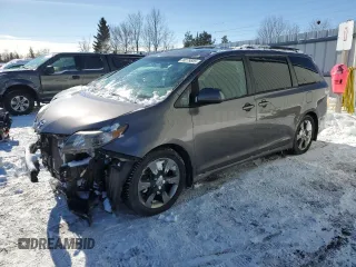 2011 Toyota Sienna SE with VIN 5TDXK3DC9BS085547, listed as a Copart auction lot 88279555 with 243,756 mi miles and Salvage title. Bid and sale history available at DreamBid. Image 1.