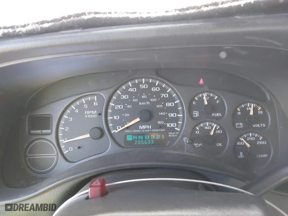 2002 Chevrolet Silverado 1500 LT with VIN 2GCEK19T221313531, listed as a IAAI auction lot 41563814 with 205,633 mi miles. Bid and sale history available at carsss.com. Image 6.