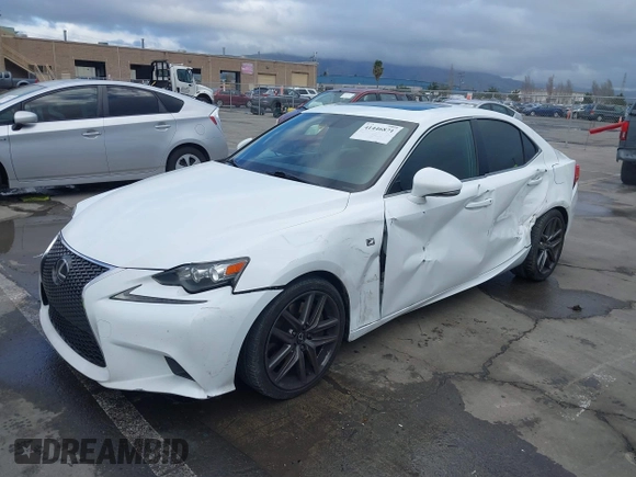 2014 Lexus IS 350 with VIN JTHBE1D27E5013784, listed as a IAAI auction lot 41446871 with 165,539 mi miles and . Bid and sale history available at DreamBid. Image 6.