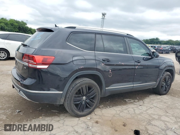 2019 Volkswagen Atlas SEL with VIN 1V2ER2CAXKC509184, listed as a Copart auction lot 58695325 with Not provided miles and Salvage title. Bid and sale history available at DreamBid. Image 3.