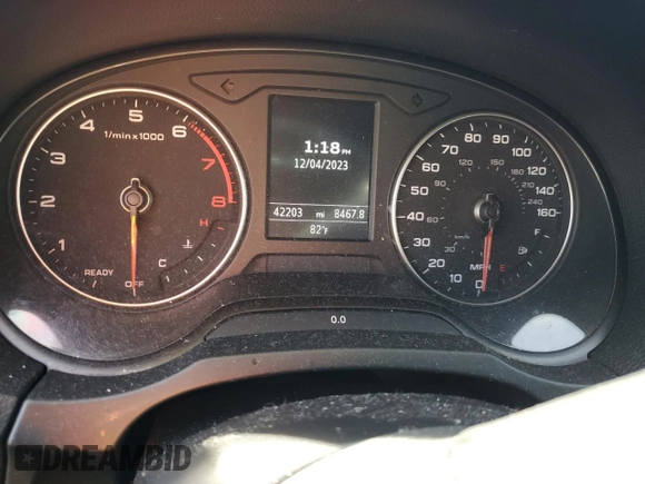 2017 Audi A3 Sedan Premium with VIN WAUB8GFFXH1010625, listed as a Copart auction lot 78917463 with 42,203 mi miles. Bid and sale history available at carsss.com. Image 9.