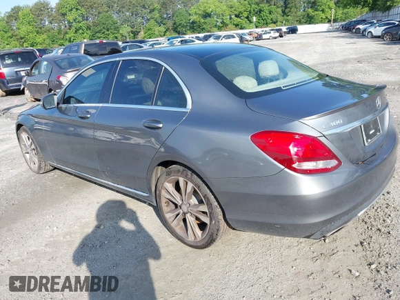 2017 Mercedes-Benz C 300 with VIN 55SWF4JB7HU197874, listed as a IAAI auction lot 42062129 with 109,685 mi miles and . Bid and sale history available at carsss.com. Image 3.