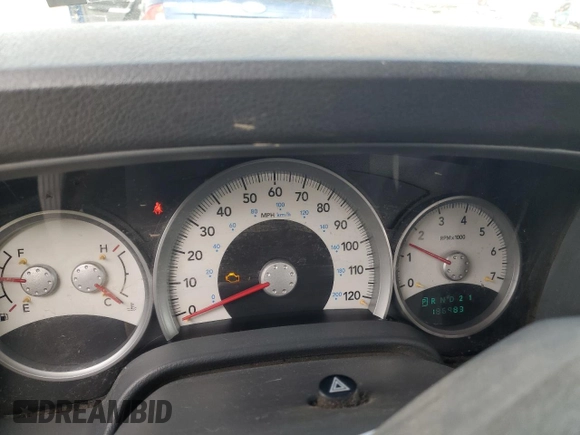 2008 Dodge Durango SLT with VIN 1D8HB48N28F119327, listed as a Copart auction lot 47839015 with 186,983 mi miles and Salvage title. Bid and sale history available at DreamBid. Image 9.