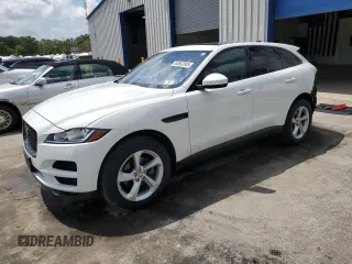 2020 Jaguar F-Pace 25t Premium with VIN SADCJ2FX5LA645580, listed as a Copart auction lot 64662805 with 45,932 mi miles and Salvage title. Bid and sale history available at DreamBid. Image 1.