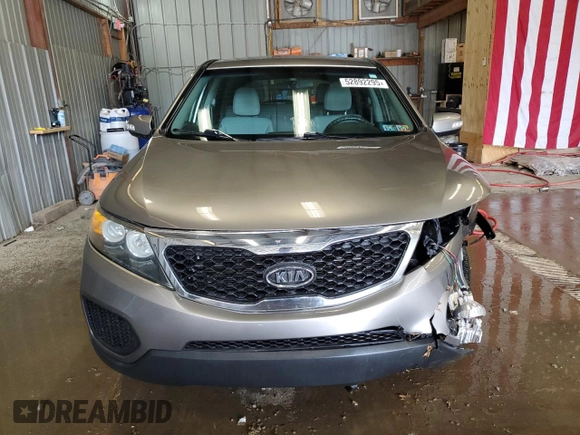 2011 Kia Sorento LX with VIN 5XYKTCA1XBG013781, listed as a Copart auction lot 52892295 with 124,726 mi miles and Salvage Title. Bid and sale history available at DreamBid. Image 5.