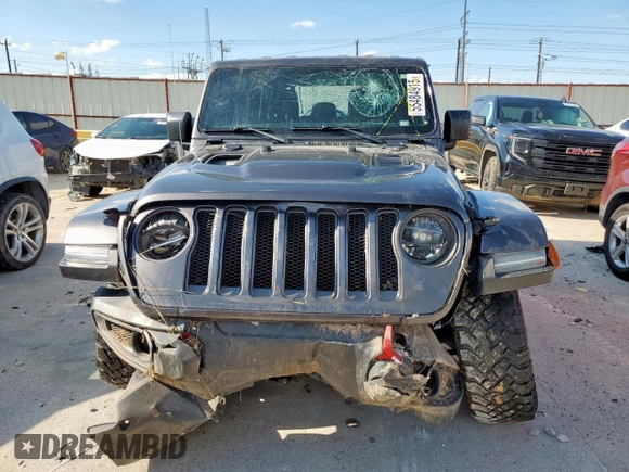 2020 Jeep Wrangler Unlimited Rubicon with VIN 1C4HJXFG3LW234034, listed as a Copart auction lot 55484915 with 23,891 mi miles and Salvage title. Bid and sale history available at DreamBid. Image 5.