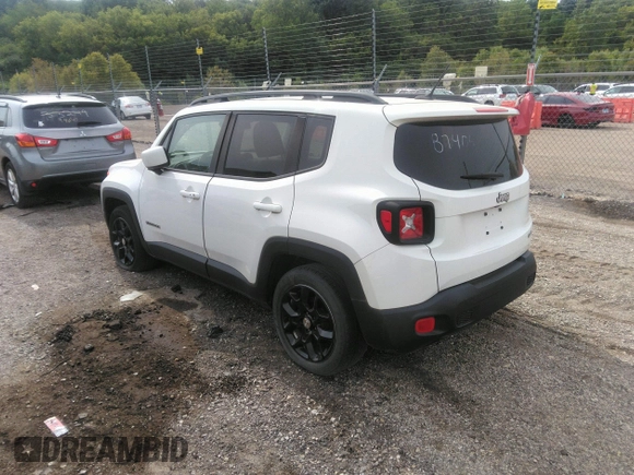 2017 Jeep Renegade Latitude with VIN ZACCJABB2HPF78086, listed as a IAAI auction lot 39977665 with 106,944 mi miles and . Bid and sale history available at DreamBid. Image 3.