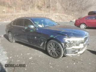 2017 BMW 5 Series 530i xDrive with VIN WBAJA7C31HG905931, listed as a Copart auction lot 50014175 with 107,630 mi miles and Salvage Title. Bid and sale history available at carsss.com. Image 4.