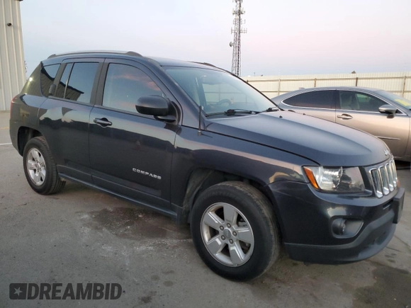 2016 Jeep Compass Sport with VIN 1C4NJCBB3GD574632, listed as a Copart auction lot 88016225 with 93,138 mi miles and Salvage title. Bid and sale history available at DreamBid. Image 4.