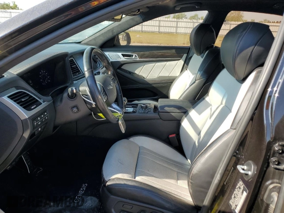 2019 Genesis G80 Sport with VIN KMHGN4JB6KU289917, listed as a Copart auction lot 75815714 with 45,346 mi miles and Salvage Title. Bid and sale history available at DreamBid. Image 7.