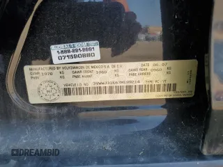 2007 Volkswagen Jetta с VIN 3VWWJ31K67M199214, выставлен на аукционе Copart как лот 70195994 с пробегом 437 045 миль миль и Чистый • Clean title. История ставок и продаж доступна на DreamBid. Изображение 12.