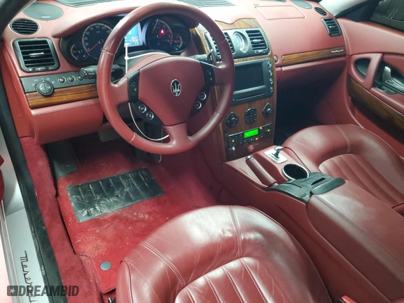 2005 Maserati Quattroporte with VIN ZAMCE39A750014721, listed as a Copart auction lot 54172645 with 24,604 mi miles and Clean Title. Bid and sale history available at carsss.com. Image 8.