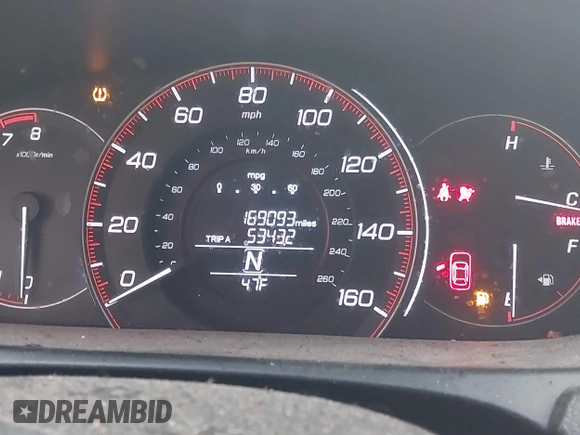 2015 Honda Accord Sport with VIN 1HGCR2F55FA139823, listed as a IAAI auction lot 41623823 with 169,093 mi miles and . Bid and sale history available at DreamBid. Image 7.