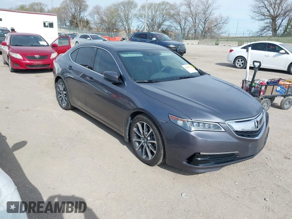 2017 Acura TLX V6 w/Technology Pkg with VIN 19UUB3F50HA002063, listed as a IAAI auction lot 42018756 with 62,564 mi miles. Bid and sale history available at carsss.com. Image 1.