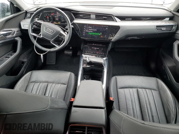2023 Audi e-tron Premium Plus with VIN WA1LAAGE4PB024702, listed as a Copart auction lot 49175705 with 8,780 mi miles and Salvage title. Bid and sale history available at DreamBid. Image 8.