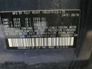 2017 Subaru Legacy Premium with VIN 4S3BNAC62H3021555, listed as a Copart auction lot 54013085 with 111,103 mi miles and Salvage title. Bid and sale history available at DreamBid. Image 13.
