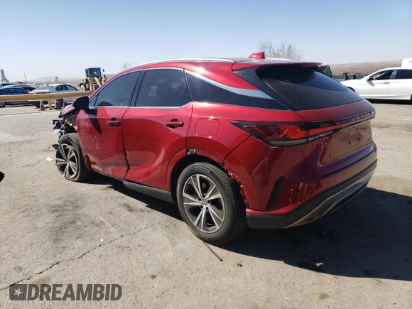 2024 Lexus RX with VIN 2T2BBMCA5RC048221, listed as a Copart auction lot 47268565 with 7,740 mi miles and Salvage Title. Bid and sale history available at carsss.com. Image 2.