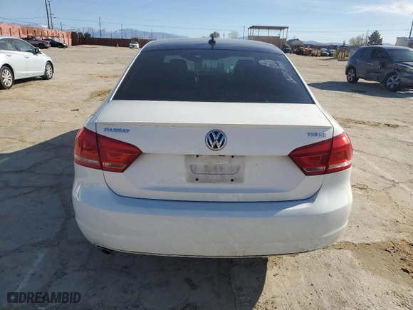 2015 Volkswagen Passat 1.8T SE w/Sunroof & Nav with VIN 1VWBT7A36FC080362, listed as a Copart auction lot 49840165 with 0 mi miles and Salvage Title. Bid and sale history available at carsss.com. Image 6.