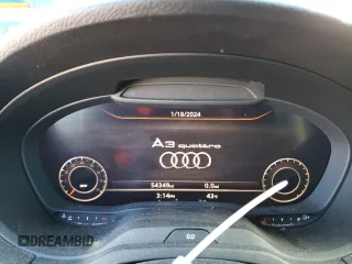 2018 Audi A3 Sedan Premium with VIN WAUB8GFF0J1079250, listed as a Copart auction lot 38889854 with 54,349 mi miles. Bid and sale history available at carsss.com. Image 9.