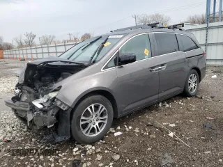 2011 Honda Odyssey EX-L with VIN 5FNRL5H64BB004285, listed as a Copart auction lot 50026215 with Not Provided miles and Salvage Title. Bid and sale history available at carsss.com. Image 1.