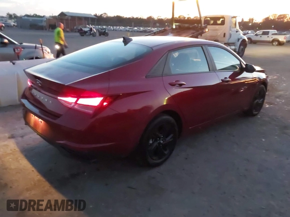 2023 Hyundai Elantra SEL with VIN KMHLM4AG9PU575684, listed as a IAAI auction lot 41205531 with 13,656 mi miles and . Bid and sale history available at DreamBid. Image 4.