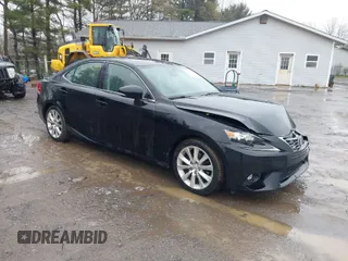 2015 Lexus IS 250 with VIN JTHCF1D23F5017544, listed as a IAAI auction lot 42010763 with 209,949 mi miles. Bid and sale history available at carsss.com. Image 1.