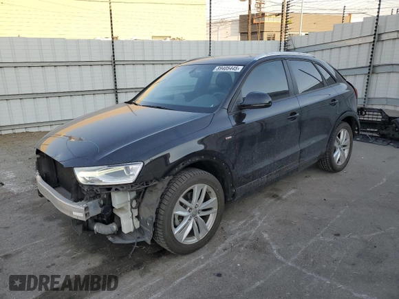 2018 Audi Q3 Premium with VIN WA1BCCFS9JR006171, listed as a Copart auction lot 89405445 with 24,546 mi miles and Salvage Title. Bid and sale history available at carsss.com. Image 1.