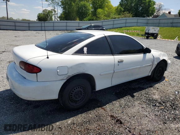 2002 Chevrolet Cavalier with VIN 1G1JC124X27172654, listed as a Copart auction lot 52111615 with 192,297 mi miles and Salvage Title. Bid and sale history available at carsss.com. Image 3.