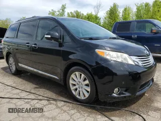 2013 Toyota Sienna XLE with VIN 5TDDK3DCXDS070416, listed as a Copart auction lot 56399655 with 185,597 mi miles and Clean Title. Bid and sale history available at DreamBid. Image 4.