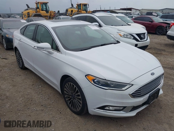 2017 Ford Fusion Titanium z VIN 3FA6P0K96HR124146, wystawiony jako IAAI lot #42428041 z przebiegiem 204 306 mil mil oraz . Historia ofert i sprzedaży dostępna na DreamBid. Obrazek 1.